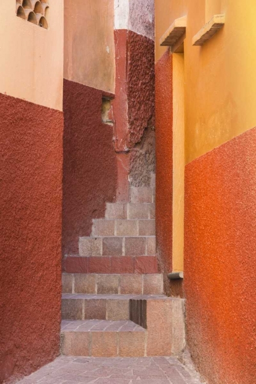 Picture of MEXICO, GUANAJUATO CLOSE-UP OF COLORFUL STAIRWAY
