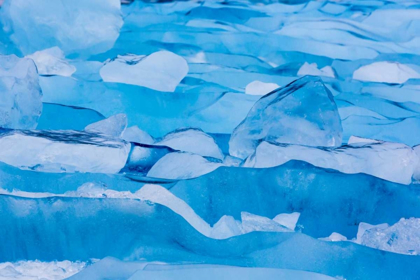 Picture of USA, ALASKA, GLACIER BAY NP CLOSE-UP OF BLUE ICE