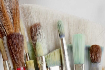 Picture of WASHINGTON, SEABECK CLOSE-UP OF ARTISTS BRUSHES