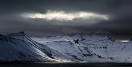Picture of ICELAND SUNLIGHT BURSTS THROUGH STORM CLOUDS