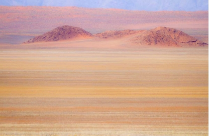 Picture of NAMIBIA HEAT DISTORTS GRASSY PLAIN AND DUNES