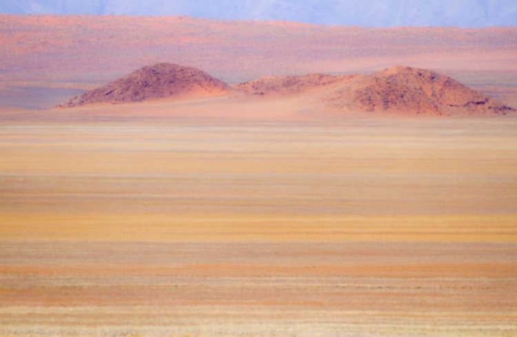 Picture of NAMIBIA HEAT DISTORTS GRASSY PLAIN AND DUNES
