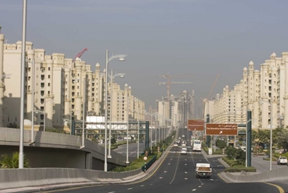 Picture of UAE, DUBAI ROAD TO THE PALM JUMEIRAH COMPLEX