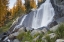 Picture of CALIFORNIA, INYO NF WATERFALL NEAR EDIZA LAKE