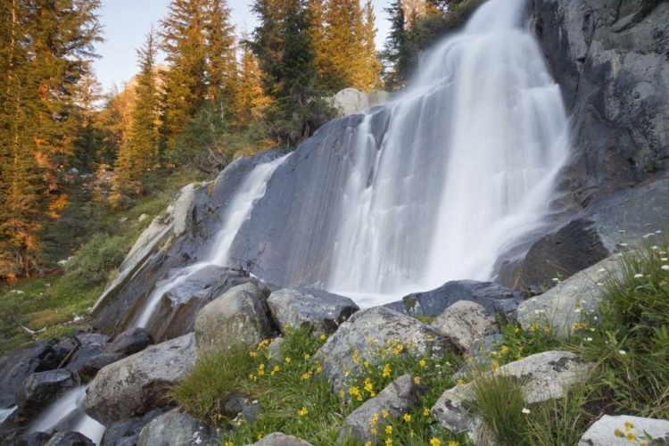 Picture of CALIFORNIA, INYO NF WATERFALL NEAR EDIZA LAKE