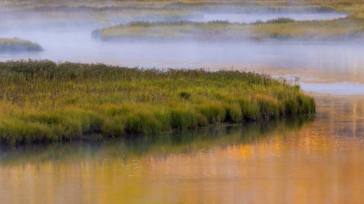 Picture of WYOMING, YELLOWSTONE MORNING AT MADISON RIVER