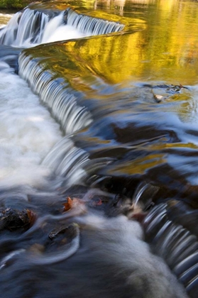 Picture of MICHIGAN BOND FALLS WITH FALL REFLECTIONS