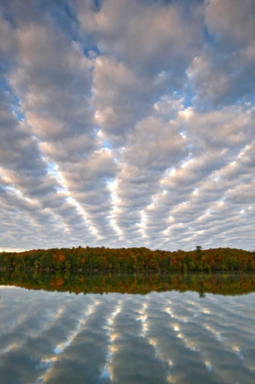 Picture of MICHIGAN CLOUDS OVER PETES LAKE IN AUTUMN