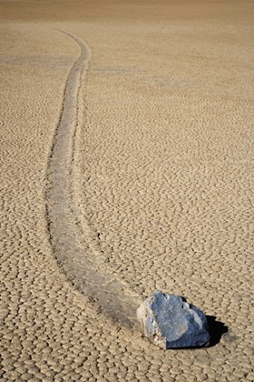 Picture of CA, DEATH VALLEY NP A MYSTERIOUS SLIDING ROCK