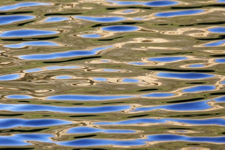 Picture of USA, CALIFORNIA REFLECTIONS IN A MOUNTAIN LAKE