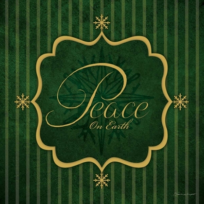 Picture of PEACE - GREEN AND GOLD