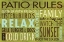 Picture of PATIO RULES