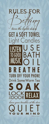 Picture of RULES FOR BATHING