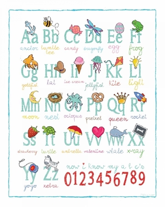 Picture of ALPHABET ON WHITE
