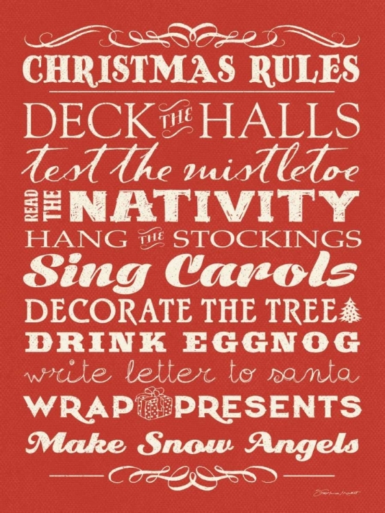 Picture of CHRISTMAS RULES I