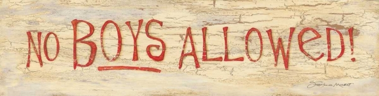 Picture of NO BOYS ALLOWED
