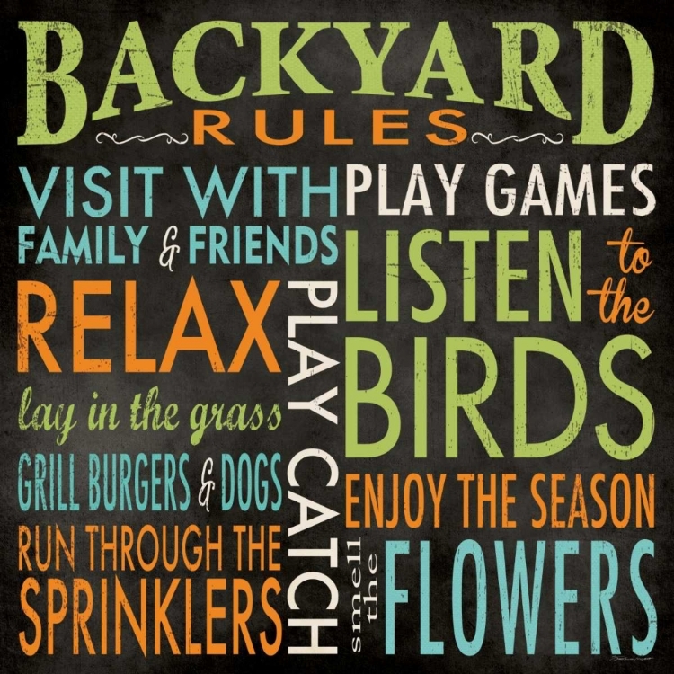 Picture of BACKYARD RULES