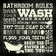 Picture of BATH RULES - BLACK