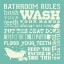 Picture of BATH RULES - GREEN