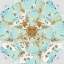Picture of AQUA AND GOLD SPLASH
