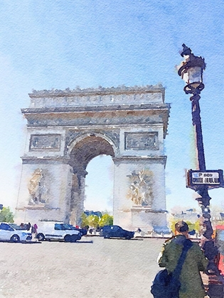 Picture of WATERCOLOR STREETS OF PARIS I