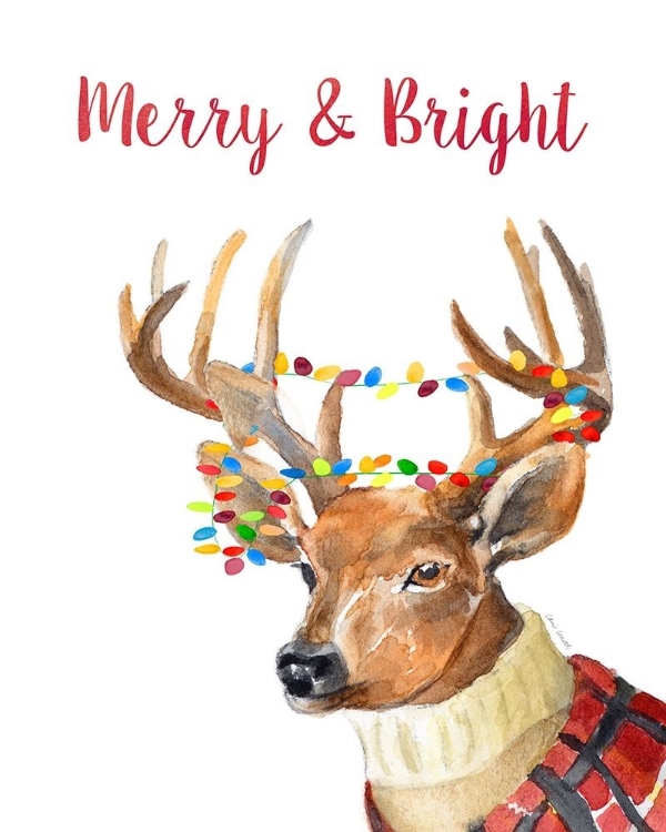 Picture of MERRY AND BRIGHT REINDEER