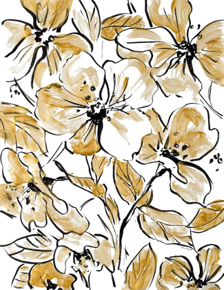 Picture of GOLDEN SKETCH FLORAL II