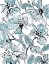 Picture of SKETCH FLORAL IN BLUES I