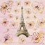 Picture of GOLDEN PARIS ON FLORAL I