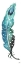 Picture of DOTTED BLUE FEATHER I