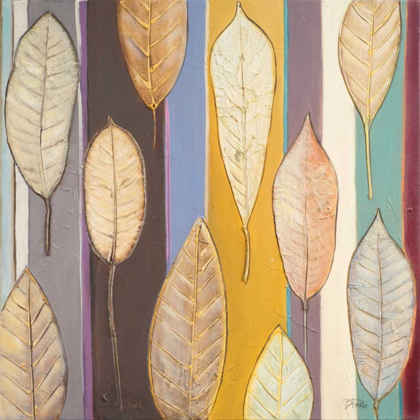 Picture of LEAVES AND STRIPES I