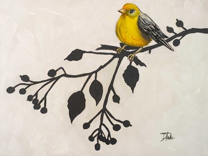Picture of YELLOW BIRD ON THE BRANCH II