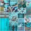 Picture of RUSTIC TEAL COLLAGE