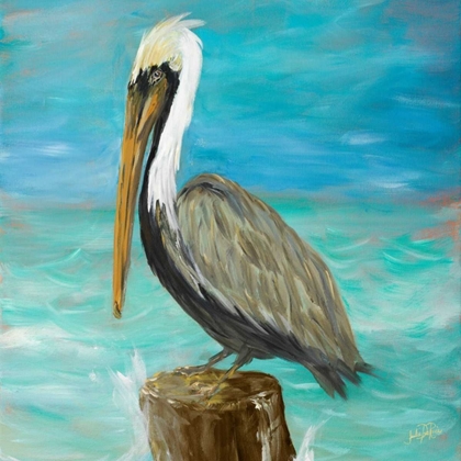 Picture of PELICANS ON POST I