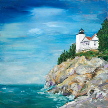 Picture of LIGHTHOUSE ON THE ROCKY SHORE II