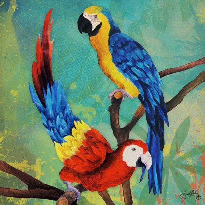 Picture of TROPICAL BIRDS IN LOVE II