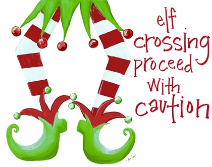 Picture of ELF CROSSING PROCEED WITH CAUTION