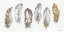 Picture of MODERN GOLD FEATHERS PANEL