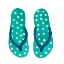 Picture of POLKA DOT FLIP FLOPS I