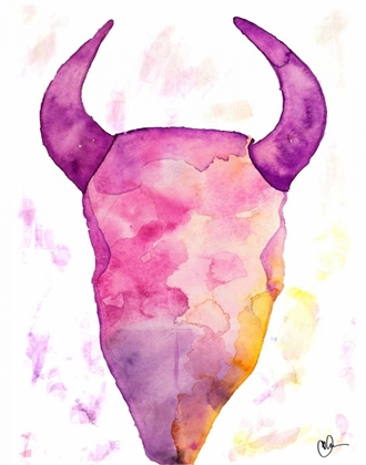 Picture of WATER COLOR SKULL
