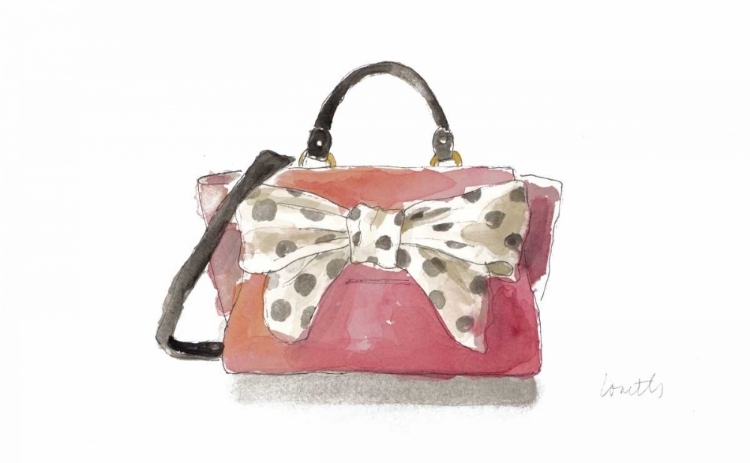 Picture of WATERCOLOR BOW SATCHEL I