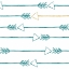 Picture of TEAL AND GOLD ARROWS
