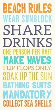 Picture of BEACH RULES I