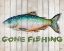 Picture of WATERCOLOR FISH ON WOOD I