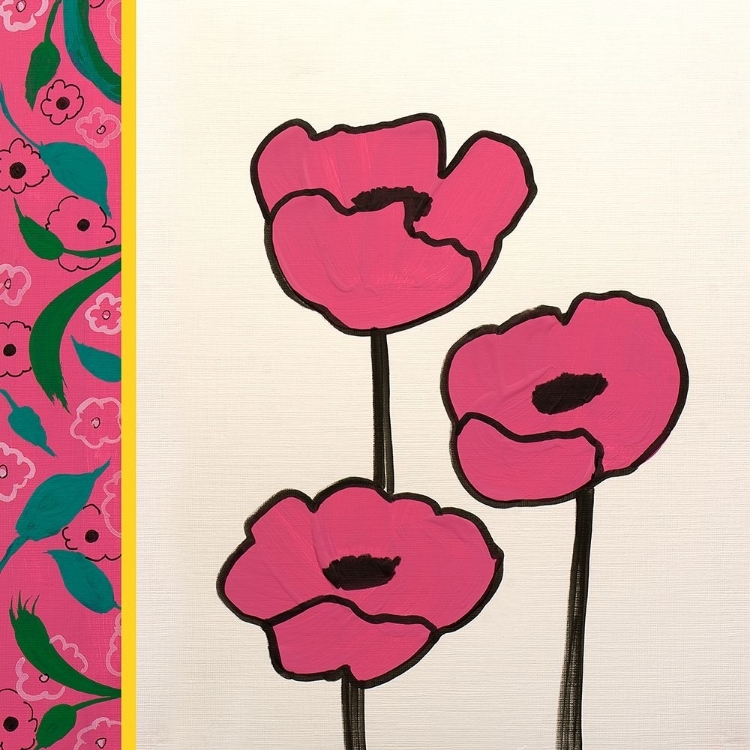 Picture of PINK WHIMSICAL FLORAL I