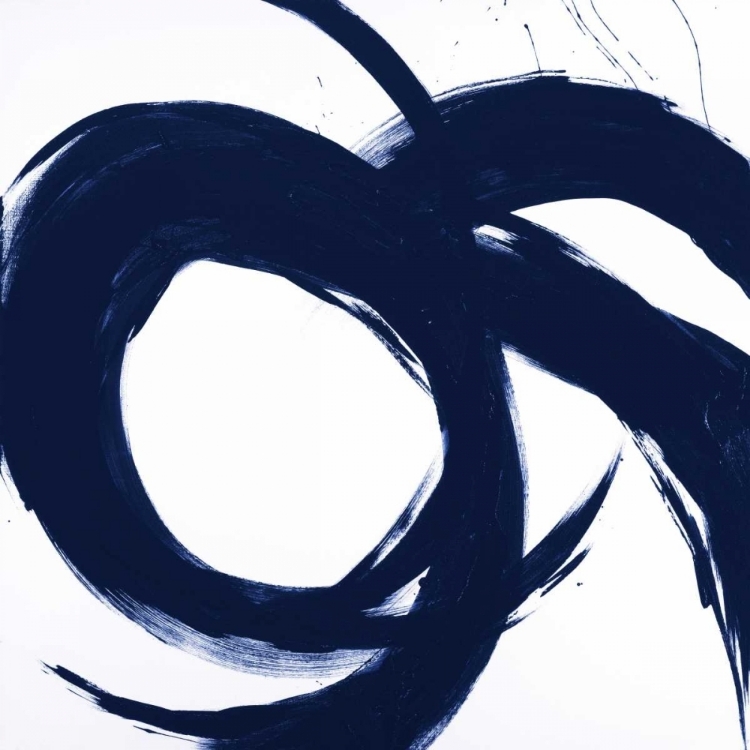 Picture of NAVY CIRCULAR STROKES II
