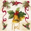 Picture of CHRISTMAS POINSETTIA RIBBON III