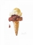 Picture of WATERCOLOR ICE CREAM CONE I