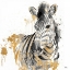 Picture of WATER ZEBRA WITH GOLD