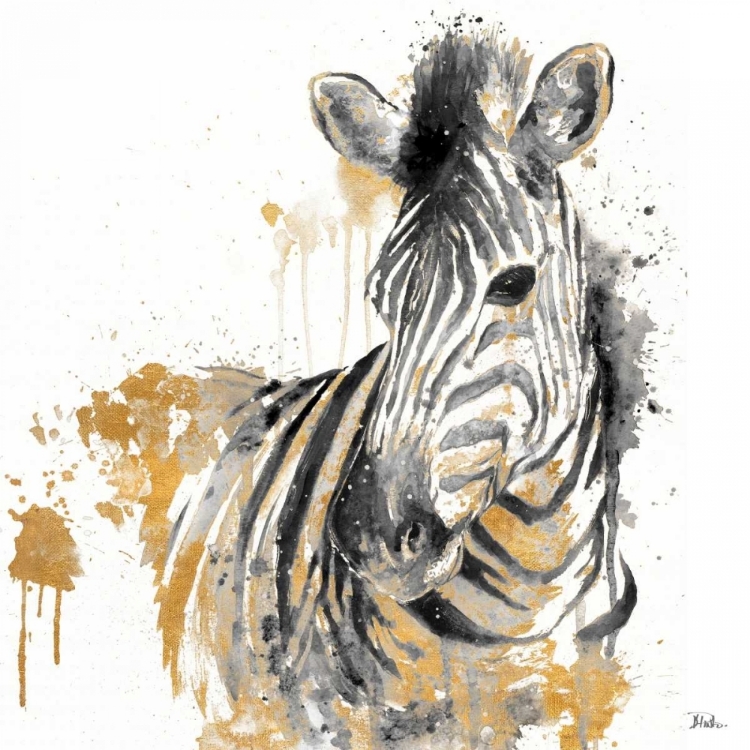 Picture of WATER ZEBRA WITH GOLD